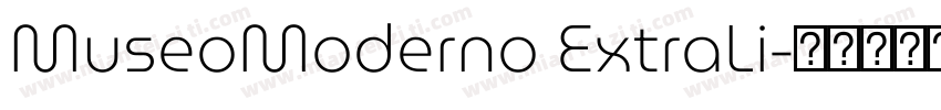 MuseoModerno ExtraLi字体转换